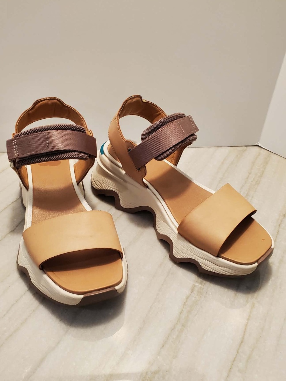 Sorel Kinetic Impact Y-Strap High Sandals Size 6 - Picture 2 of 12